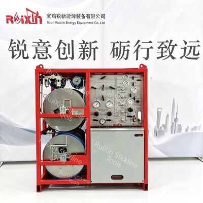 स्लिकलाइन पीसीई हाइड्रोलिक कंट्रोल ग्रीस इंजेक्शन पंप सिस्टम 5000PSI ～15000PSI एपीआई वायरलाइन उपकरण